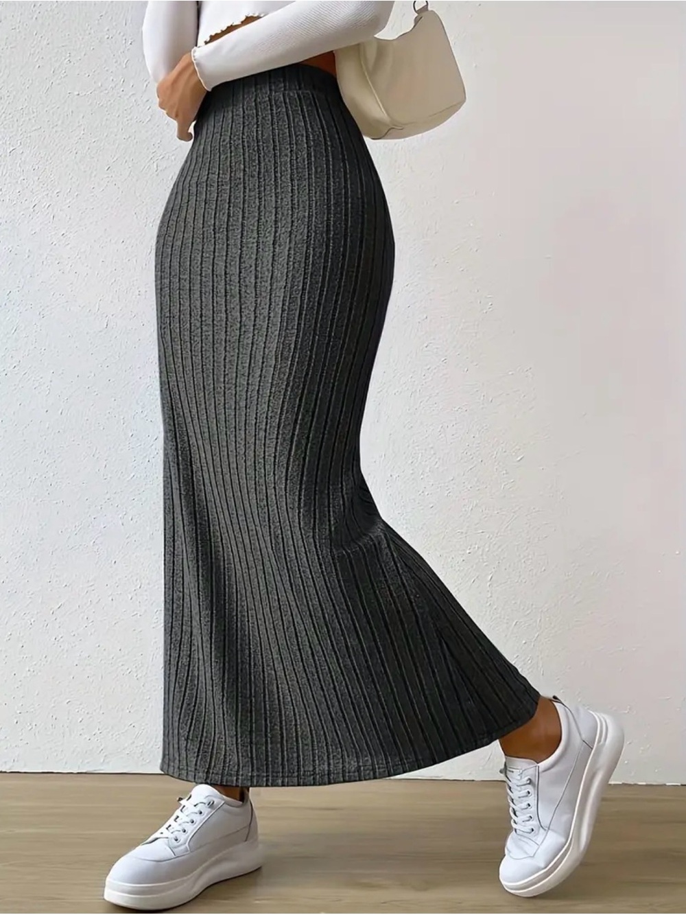Ribbed Maxi Skirt *NEW